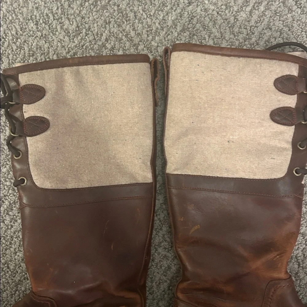 Ugg Womens Elsa leather field boots - Picture 3 of 10